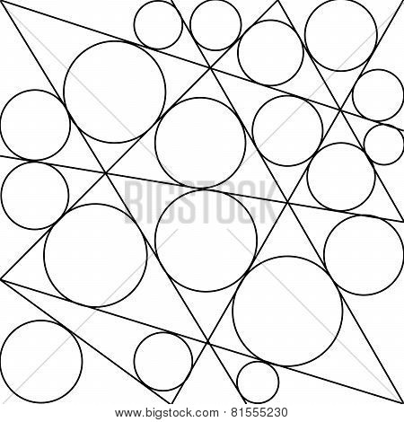 vector with circles and triangles