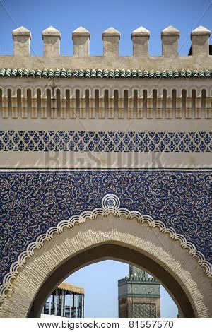 Bab Bou Jeloud Gate (blue Gate) In Fez, Morocco