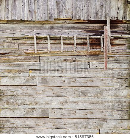 wooden ladder