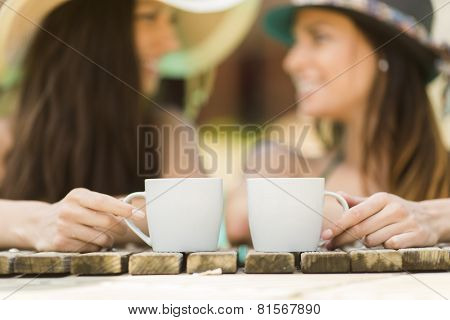 Young Women In The Pool