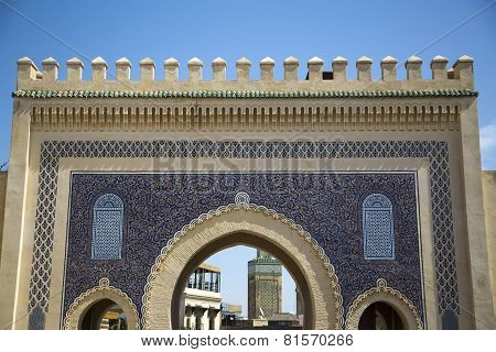 Bab Bou Jeloud Gate (blue Gate) In Fez, Morocco