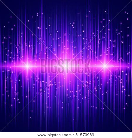 Vector glowing equalizer