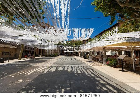 The Main Square In Pollenca