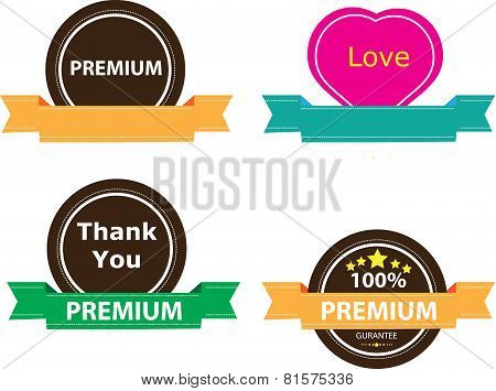 Love valentine label