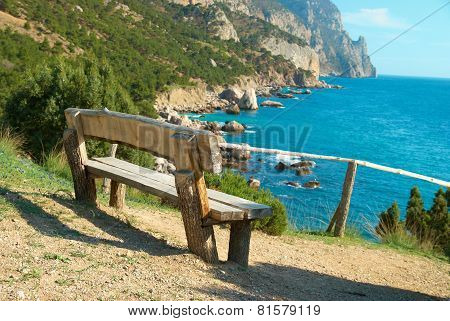 Bench With Seaside View