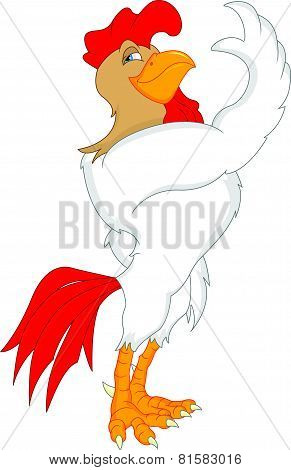 cute rooster cartoon