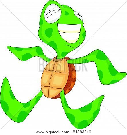 cute sea turtle cartoon