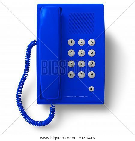 Telefono ufficio blu