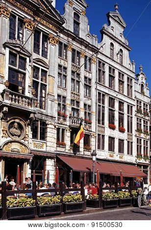 Pavement cafes, Brussels.