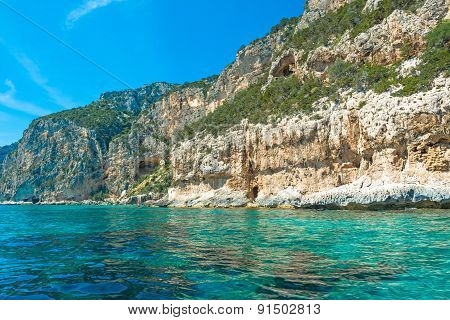 Rocky Shore In Orsei Gulf