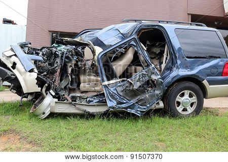 Car Wreck Driver Texting