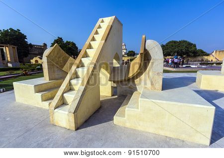 Astronomical Instrument At Jantar Mantar Observatory