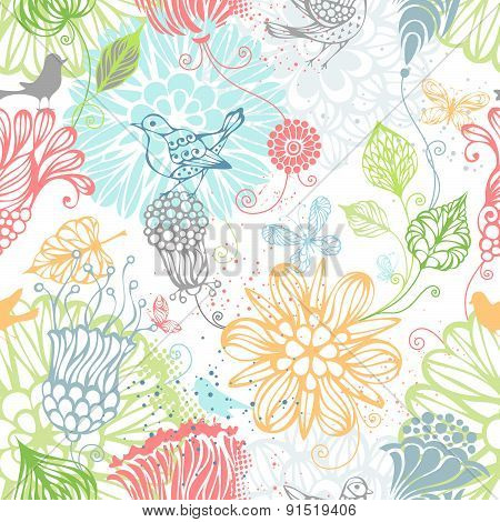 Seamless Nature Pattern.