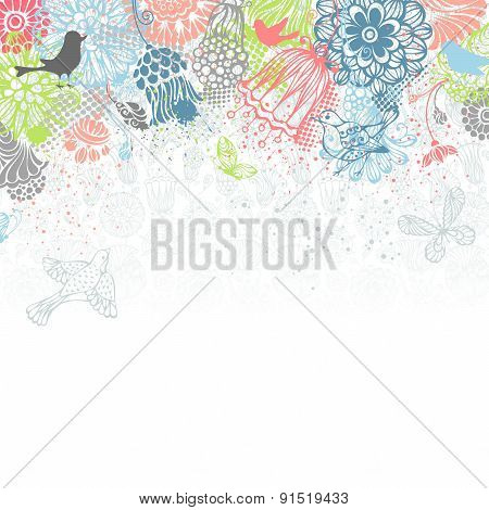 Bright Floral Background.