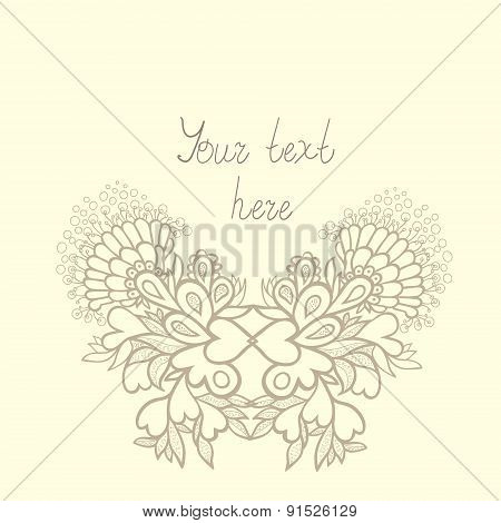 Wedding card.