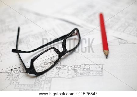 Architectural Plans Of The Old Paper