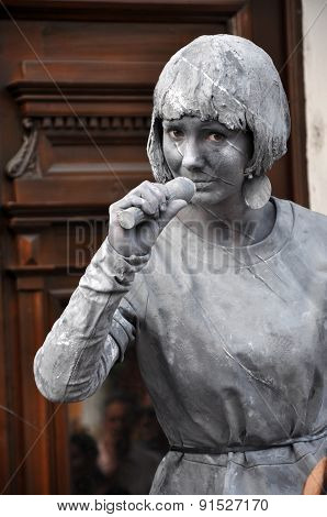 Beeldje Living Statues The World Champions Of Living Statues