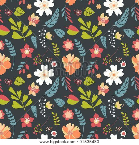 Flowers Seamless Pattern