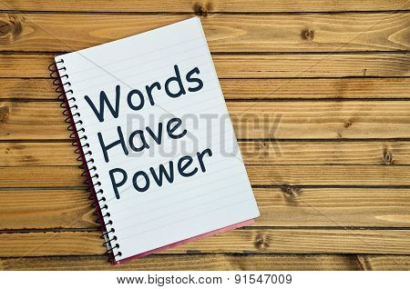 Words Have Power Word