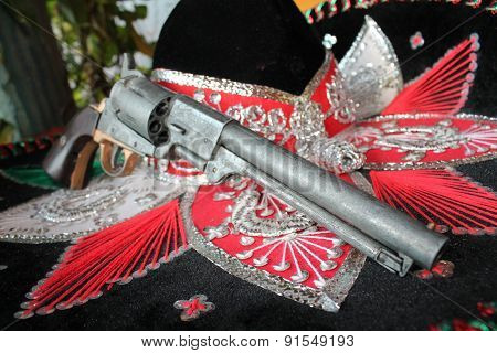 Mexican Sombrero Fiesta with gun