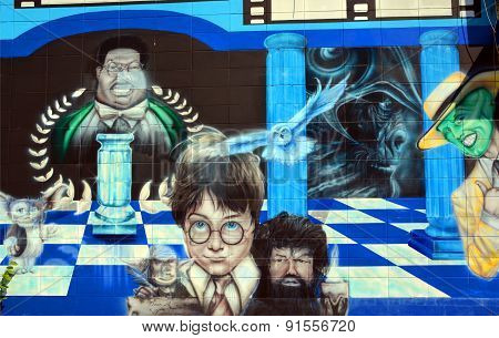 Street art Harry Potter