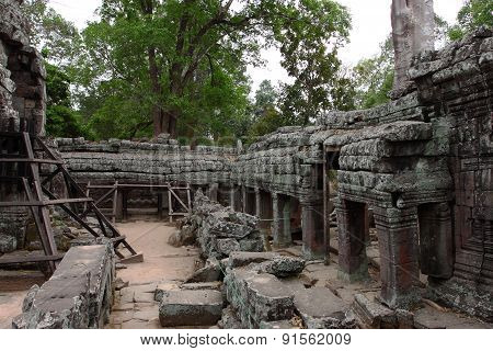 Banteay Kedi Temple in Angkor, Siem Reap, Cambodi