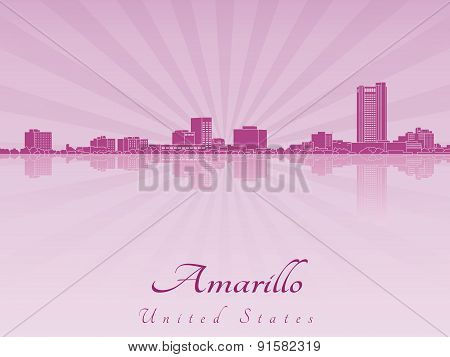 Amarillo Skyline In Purple Radiant Orchid