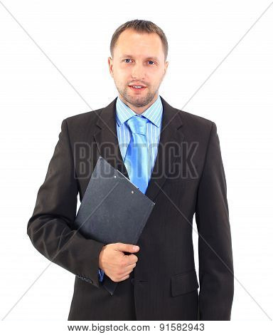 Smiling modern businessman