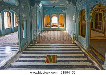 Inside The City Palace  In Udaipur