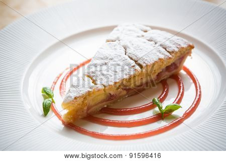 Rhubarb cake