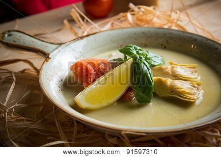 Fish fillet with vegetables