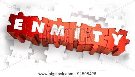 Enmity - White Word on Red Puzzles.