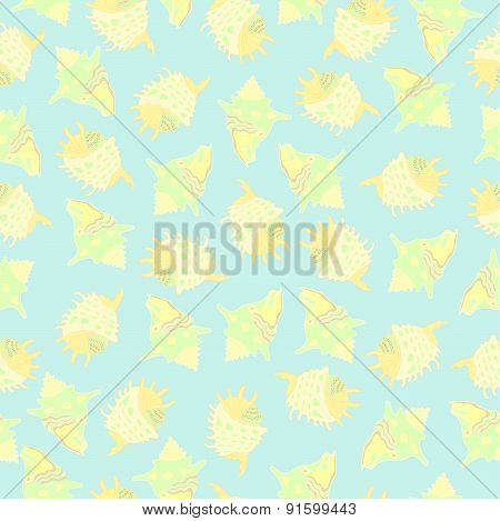 Yellow seashells.