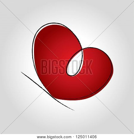 heart logo, icon and symbol vector illustration