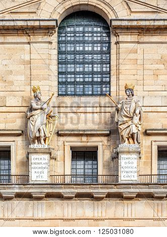 Detail Of Royal Palace Escorial Near Madrid, Spain.