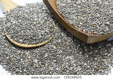 chia seed for mix in juice and healthy food