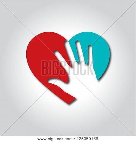 heart logo, icon and symbol vector illustration
