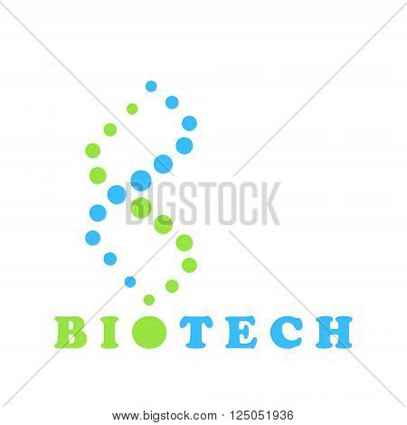 DNA spiral logo sign double helix 2d vector illustration genome concept isolated on white background eps 8