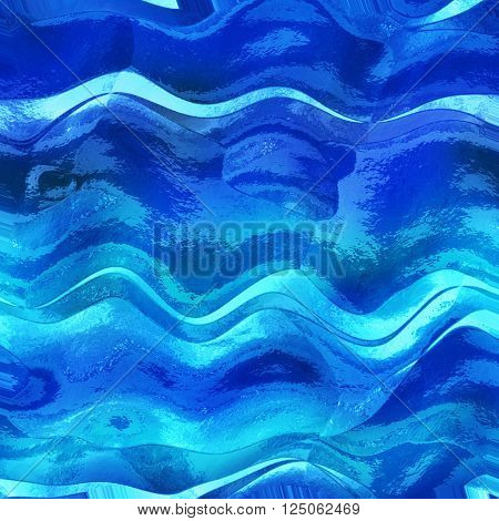 Abstract blue and turquoise wavy background resembling water texture