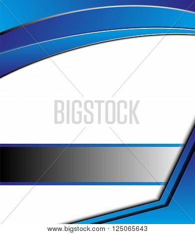 Blue abstract background vector for text and message design on white box for design eps10