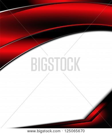 Red paper background overlap dimension vector illustration message board for text and message design modern website
