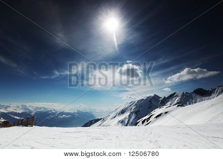top of mountains