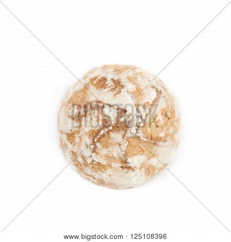 Single russian gingerbread cookie isolated over the white background
** Note: Shallow depth of field