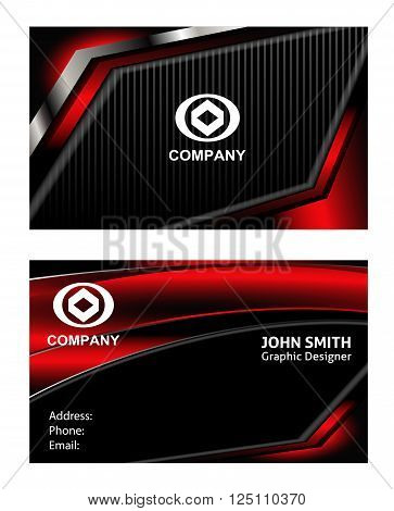 Name card - Card visit vector design template element