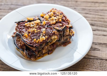 Portion Of Parmigiana Di Melanzane
