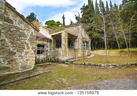 abandoned house of Tatoi Palace, the place where stayed the former greek Royal family, in Attica Greece