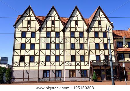Kaliningrad, Russia, August 2, 2015. Recreated 