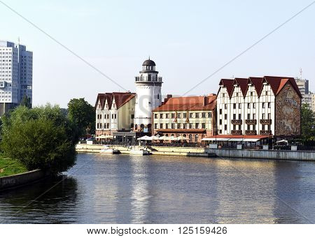 Kaliningrad, Russia, August 2, 2015. Recreated 