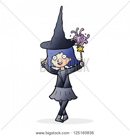 cartoon hapy witch