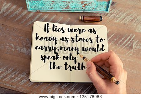 Handwritten Quote As Inspirational Concept Image